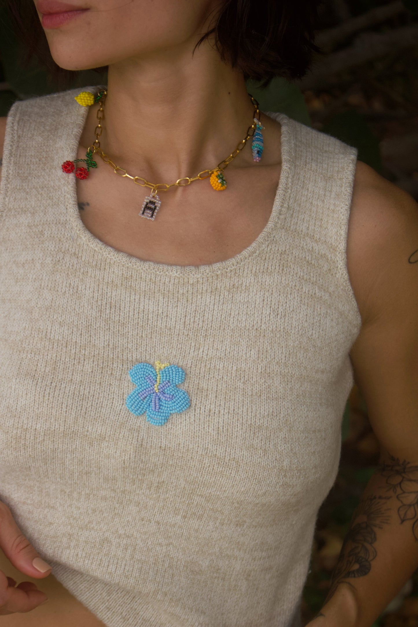 Tank top semilla azul